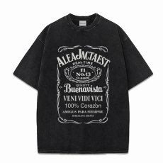 画像1: BUENA VISTA/AJE pigment tee（BLACK）［ピグメントT-26春夏］ (1)