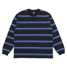 画像1: CHALLENGER/L/S AUTHENTIC BORDER TEE（BLACK）［オーセンティックボーダー長袖T-26秋冬］ (1)