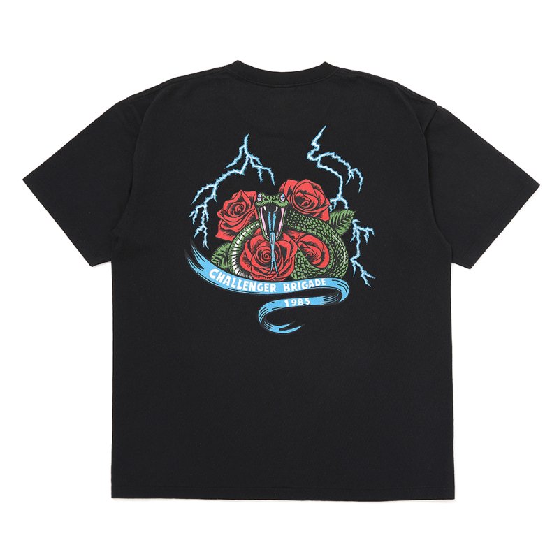 画像2: CHALLENGER/SNAKE TEE（BLACK）［スネークT-26秋冬］