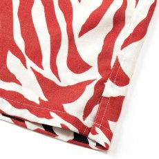 画像6: CALEE/ZEBRA FLAME PATTERN S/S SH（BLACK/RED）［ゼブラフレイムシャツ-26春夏］ (6)