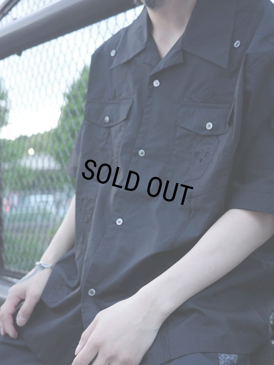 画像4: 【30%OFF】BUENA VISTA/Guayabera s/s shirt（BLACK）［キューバシャツ-26春夏］ (4)