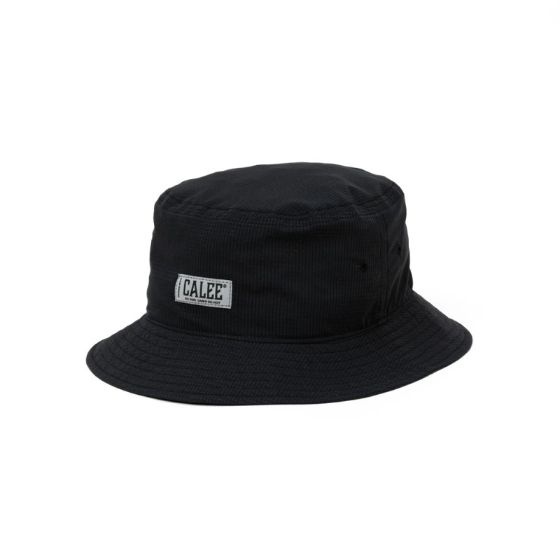 画像1: CALEE/DOTAIR MULTI FUNCTION BUCKET HAT（BLACK）［マルチファンクションバケットハット-26春夏］
