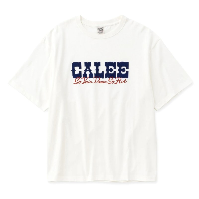 画像1: CALEE/CALEE LOGO TEE（WHITE）［プリントT-26春夏］