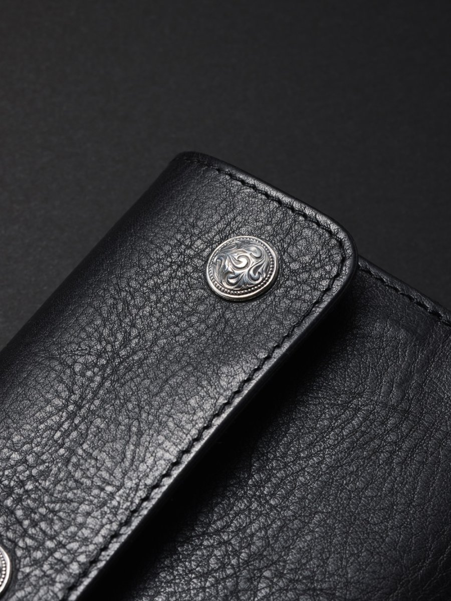 画像5: ANTIDOTE BUYERS CLUB/Trifold Wallet（Black/Grain Leather） (5)