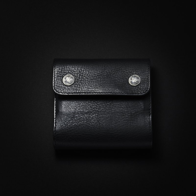 画像1: ANTIDOTE BUYERS CLUB/Trifold Wallet（Black/Grain Leather）