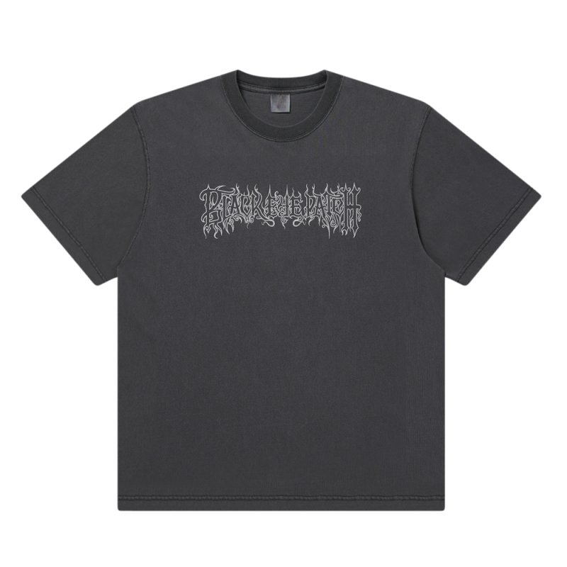 画像1: BlackEyePatch/BLACK METAL LOGO TEE（WASHED BLACK）
