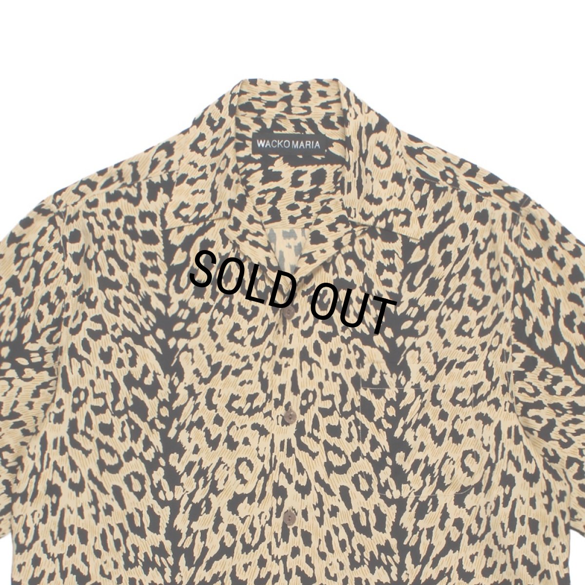 画像2: WACKO MARIA/LEOPARD HAWAIIAN SHIRT（BROWN）［レオパードハワイアンシャツ-26春夏］ (2)