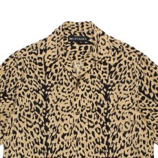画像2: WACKO MARIA/LEOPARD HAWAIIAN SHIRT（BROWN）［レオパードハワイアンシャツ-26春夏］ (2)