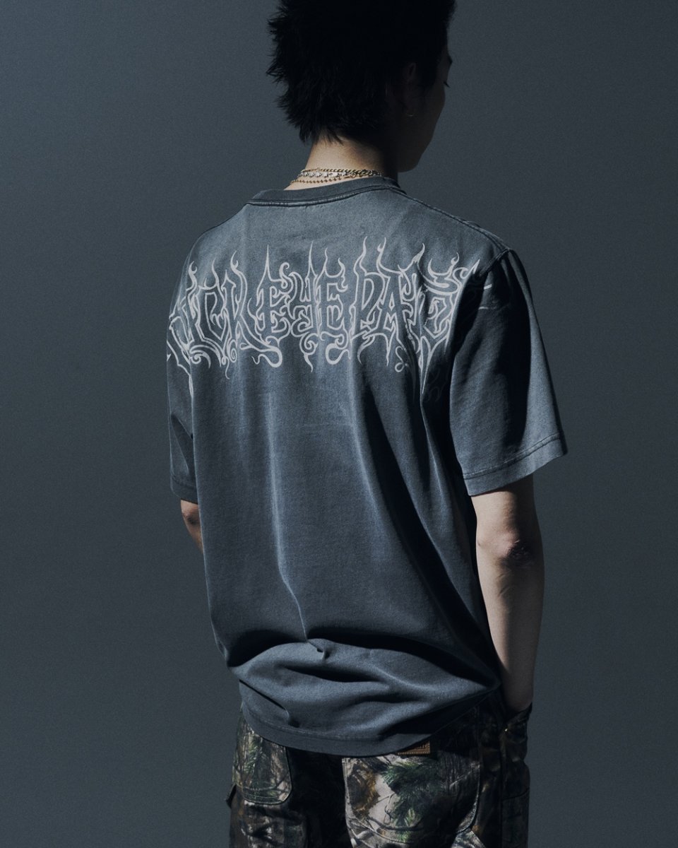 画像4: BlackEyePatch/BLACK METAL LOGO TEE（WASHED BLACK） (4)