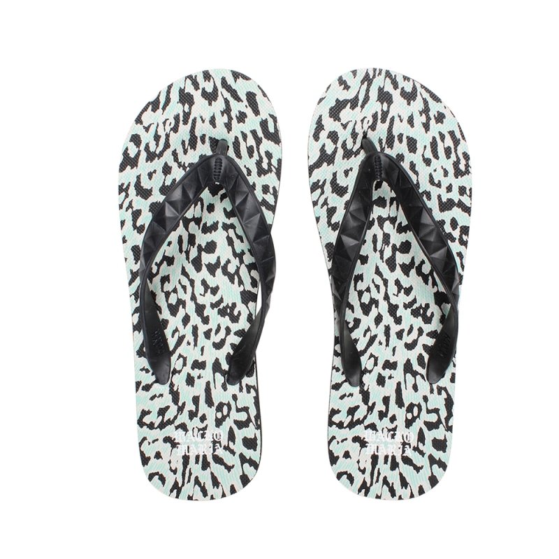 画像1: WACKO MARIA/HAYN / LEOPARD BEACH SANDALS（IVORY）［レオパードビーチサンダル-26春夏］