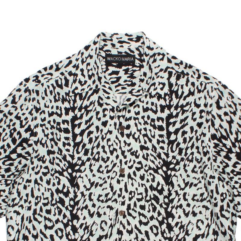 画像2: WACKO MARIA/LEOPARD HAWAIIAN SHIRT（IVORY）［レオパードハワイアンシャツ-26春夏］