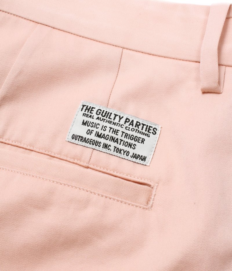 画像2: WACKO MARIA/SOLBIATI / DOUBLE PLEATED SHORT TROUSERS（PINK）［ツータックチノショーツ-26春夏］