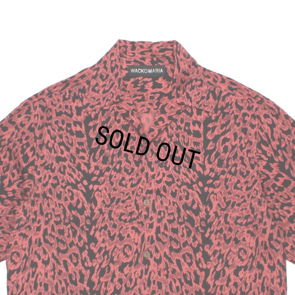 画像2: WACKO MARIA/LEOPARD HAWAIIAN SHIRT（RED）［レオパードハワイアンシャツ-26春夏］ (2)