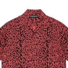 画像2: WACKO MARIA/LEOPARD HAWAIIAN SHIRT（RED）［レオパードハワイアンシャツ-26春夏］ (2)