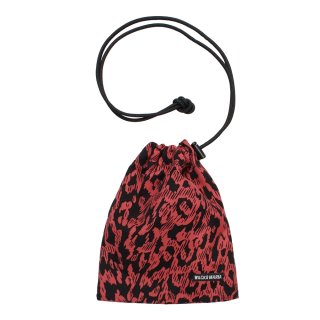 WACKO MARIA/LEOPARD DRAWSTRING BAG（RED）［レオパードドロー