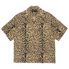 画像1: WACKO MARIA/LEOPARD HAWAIIAN SHIRT（BROWN）［レオパードハワイアンシャツ-26春夏］ (1)