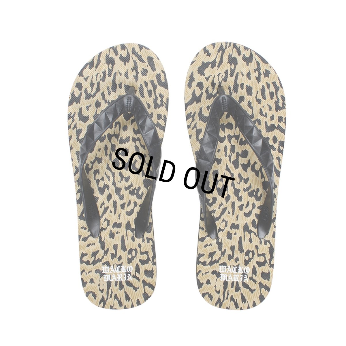 画像1: WACKO MARIA/HAYN / LEOPARD BEACH SANDALS（BROWN）［レオパードビーチサンダル-26春夏］ (1)