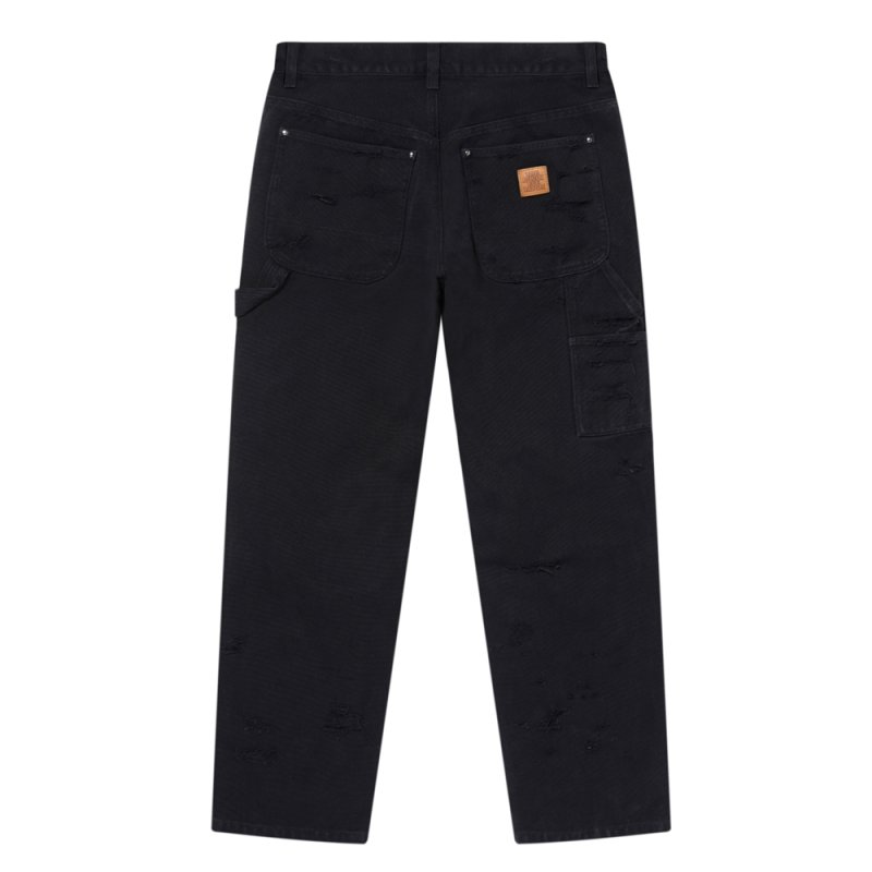 画像2: BlackEyePatch/DESTROYED DOUBLE KNEE PAINTER PANTS（BLACK）