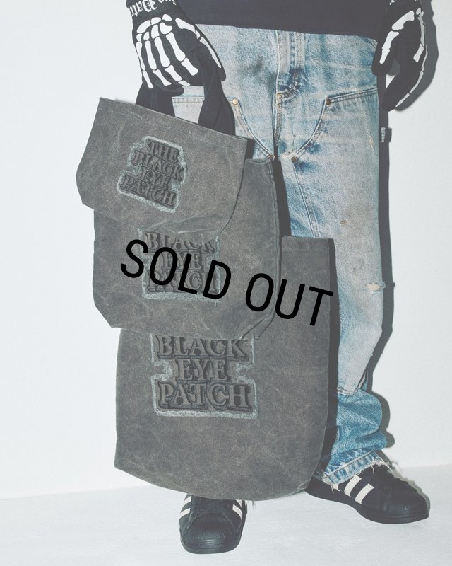 BlackEyePatch/OG LABEL APPLIQUE SMALL TOTE（BLACK） - JONAS