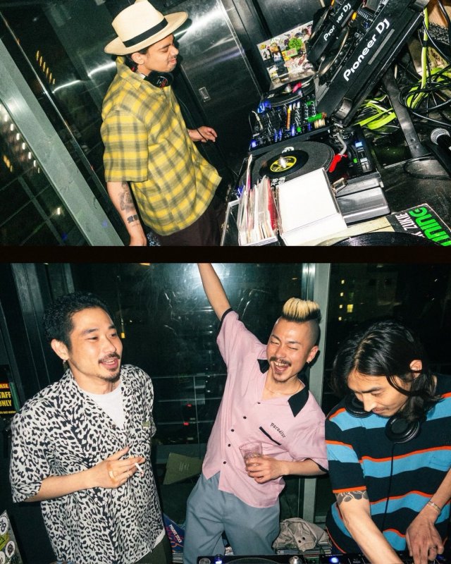 WACKO MARIA/OMBRE CHECK OPEN COLLAR SHIRT（GREEN）［オンブレ