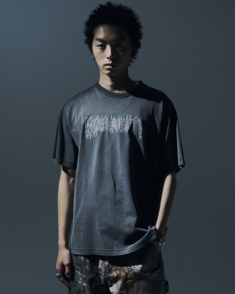 画像3: BlackEyePatch/BLACK METAL LOGO TEE（WASHED BLACK） (3)