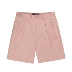 画像2: WACKO MARIA/SOLBIATI / DOUBLE PLEATED SHORT TROUSERS（PINK）［ツータックチノショーツ-26春夏］ (2)