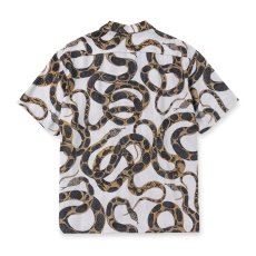 画像2: CALEE/ALLOVER SNAKE PATTERN S/S SH（ICY WHITE）［スネークパターンシャツ-26春夏］ (2)