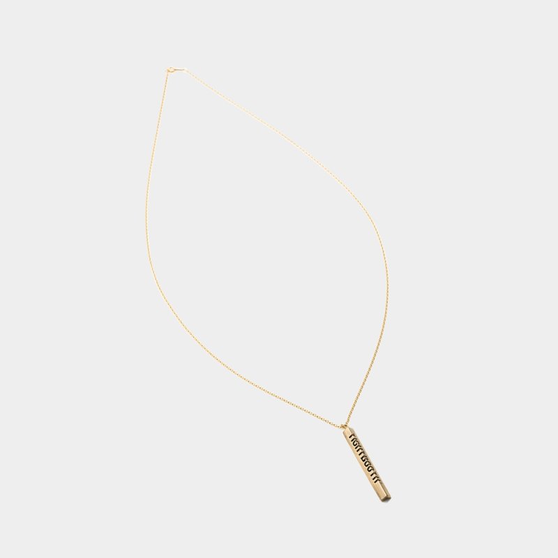 画像1: TIGHTBOOTH/ANGLE IRON NECKLACE – Brass（Gold）［アングルアイアンネックレス-26春夏］