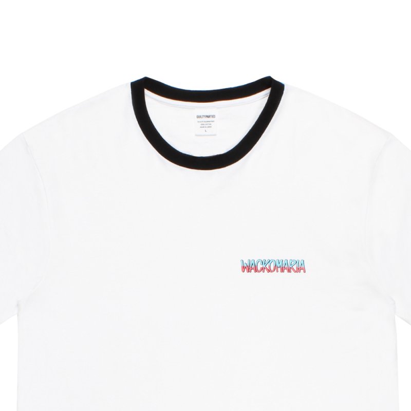 画像3: WACKO MARIA/RINGER T-SHIRT（WHITE/BLACK）［リンガーT-26春夏］