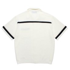 画像2: WACKO MARIA/KNIT OPEN COLLAR SHIRT（WHITE）［ニットオープンカラーシャツ-26春夏］ (2)
