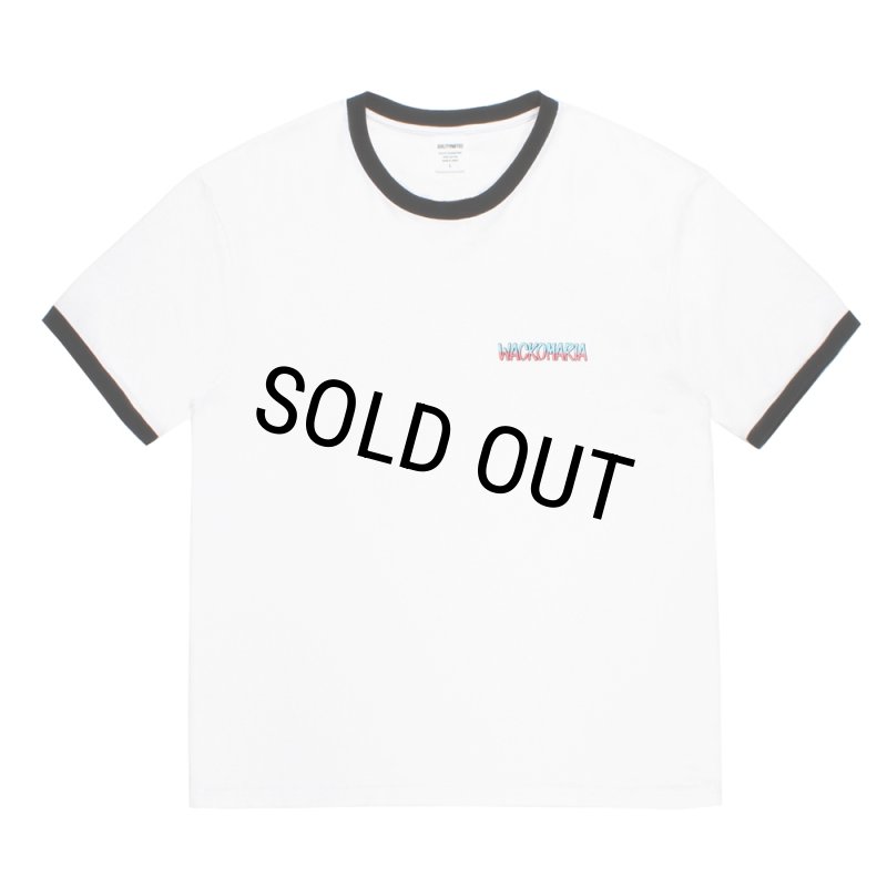 WACKO MARIA/RINGER T-SHIRT（WHITE/BLACK）［リンガーT-26春夏］ - JONAS