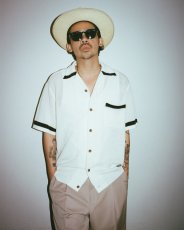 画像5: WACKO MARIA/KNIT OPEN COLLAR SHIRT（WHITE）［ニットオープンカラーシャツ-26春夏］ (5)