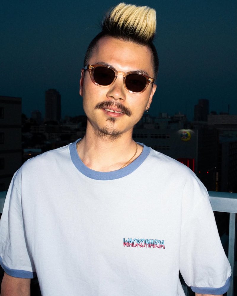 画像3: WACKO MARIA/RINGER T-SHIRT（WHITE/PURPLE）［リンガーT-26春夏］