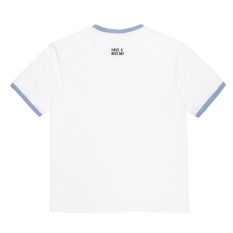画像2: WACKO MARIA/RINGER T-SHIRT（WHITE/PURPLE）［リンガーT-26春夏］