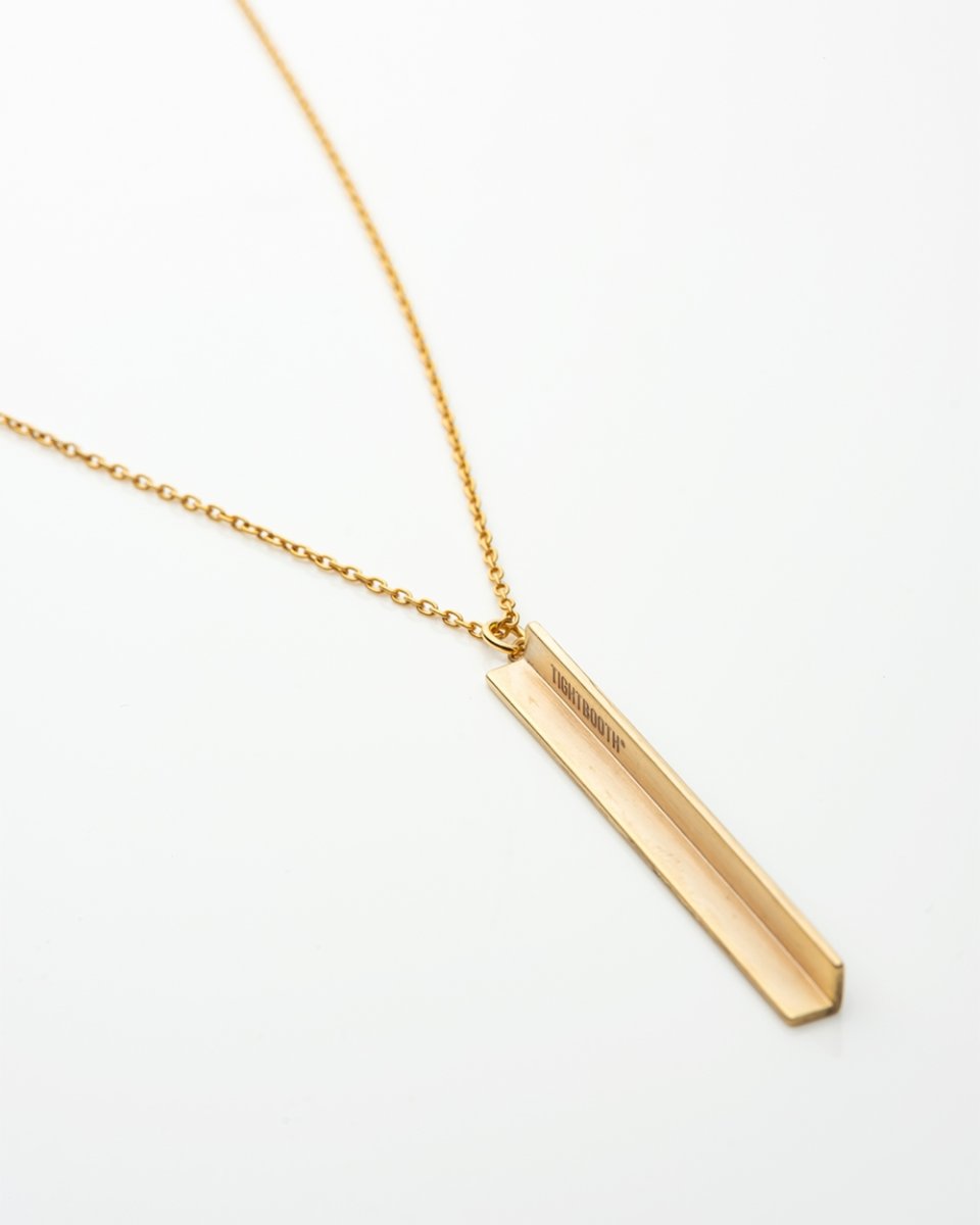 画像5: TIGHTBOOTH/ANGLE IRON NECKLACE – Brass（Gold）［アングルアイアンネックレス-26春夏］ (5)
