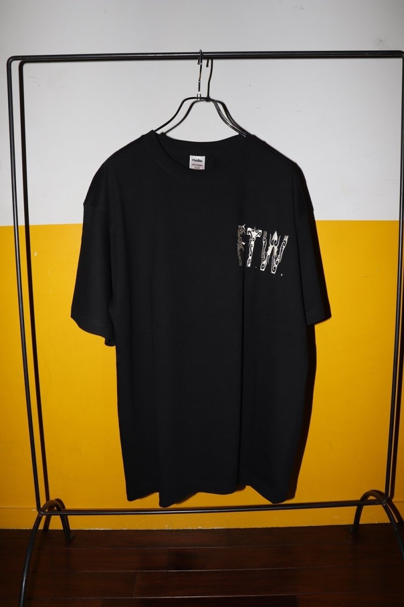 画像2: exodus brand/BORNEO F.T.W. T SHIRT（BLACK）［刺繍T-26春夏］ (2)