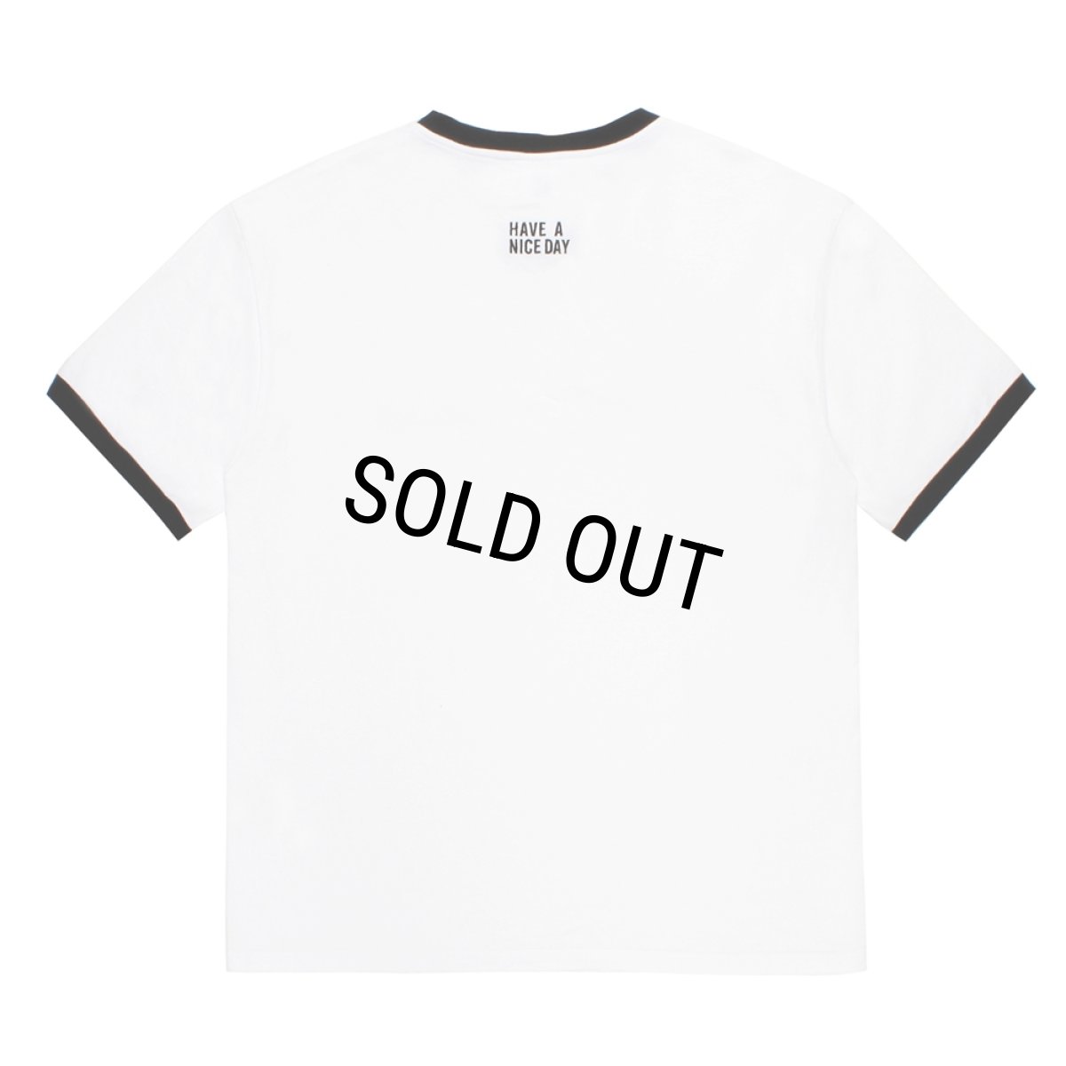画像2: WACKO MARIA/RINGER T-SHIRT（WHITE/BLACK）［リンガーT-26春夏］ (2)