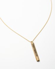 画像2: TIGHTBOOTH/ANGLE IRON NECKLACE – Brass（Gold）［アングルアイアンネックレス-26春夏］ (2)