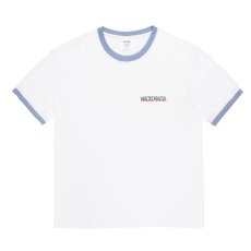 画像1: WACKO MARIA/RINGER T-SHIRT（WHITE/PURPLE）［リンガーT-26春夏］ (1)