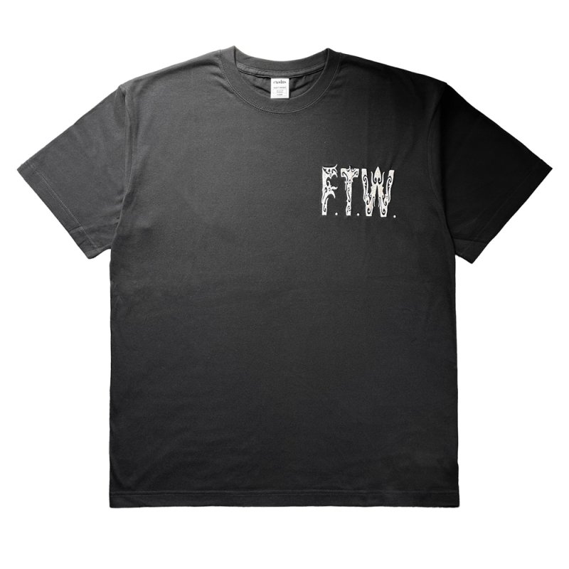 画像1: exodus brand/BORNEO F.T.W. T SHIRT（BLACK）［刺繍T-26春夏］