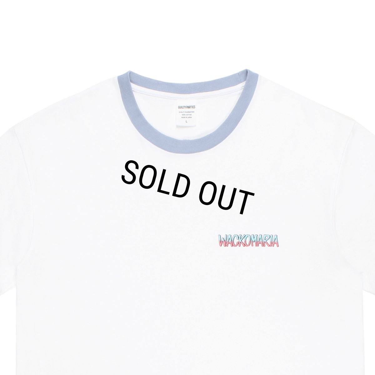 画像3: WACKO MARIA/RINGER T-SHIRT（WHITE/PURPLE）［リンガーT-26春夏］ (3)