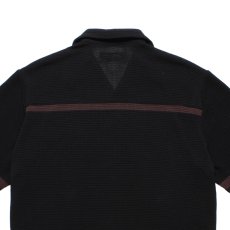 画像4: WACKO MARIA/KNIT OPEN COLLAR SHIRT（BLACK）［ニットオープンカラーシャツ-26春夏］ (4)