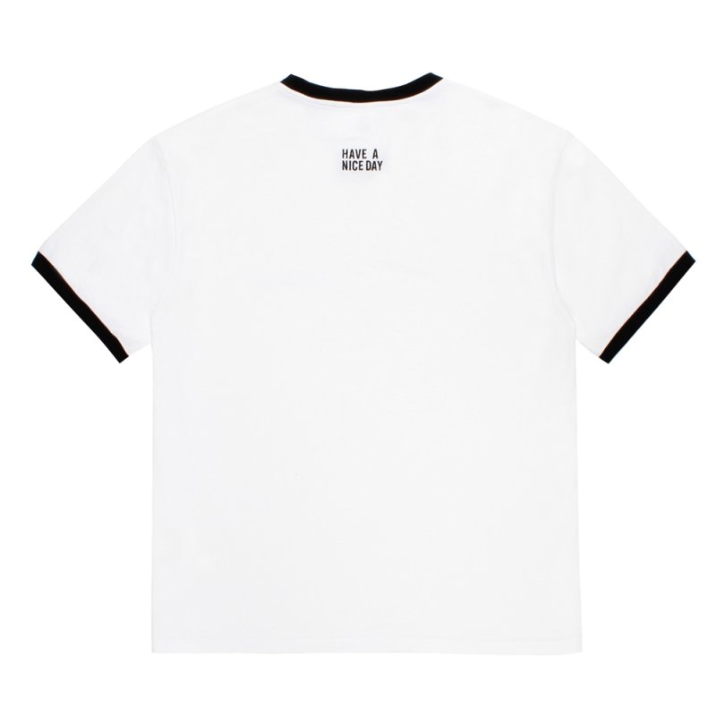 画像2: WACKO MARIA/RINGER T-SHIRT（WHITE/BLACK）［リンガーT-26春夏］