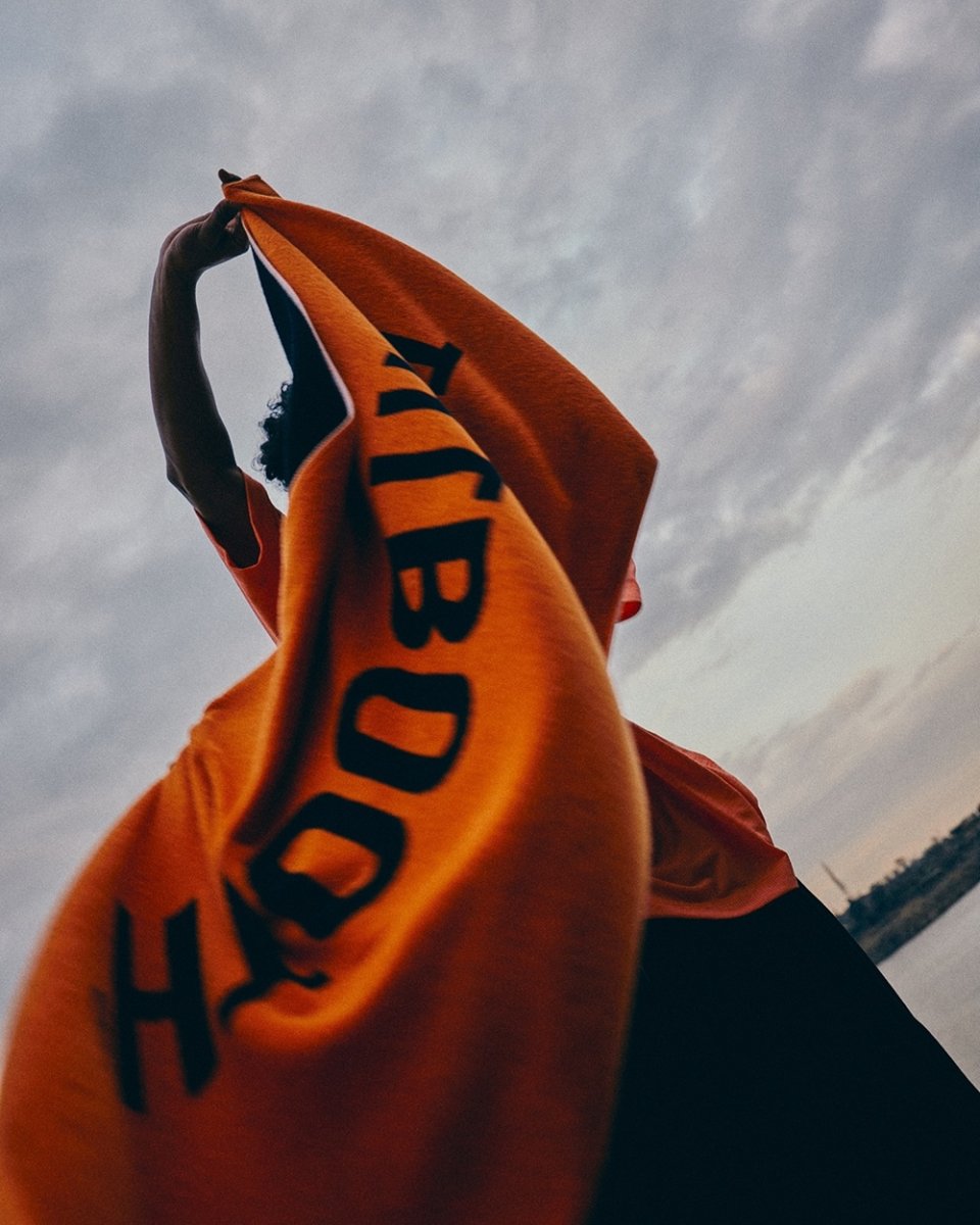 画像3: TIGHTBOOTH/JACQUARD BATH TOWEL（Orange）［バスタオル-26春夏］ (3)