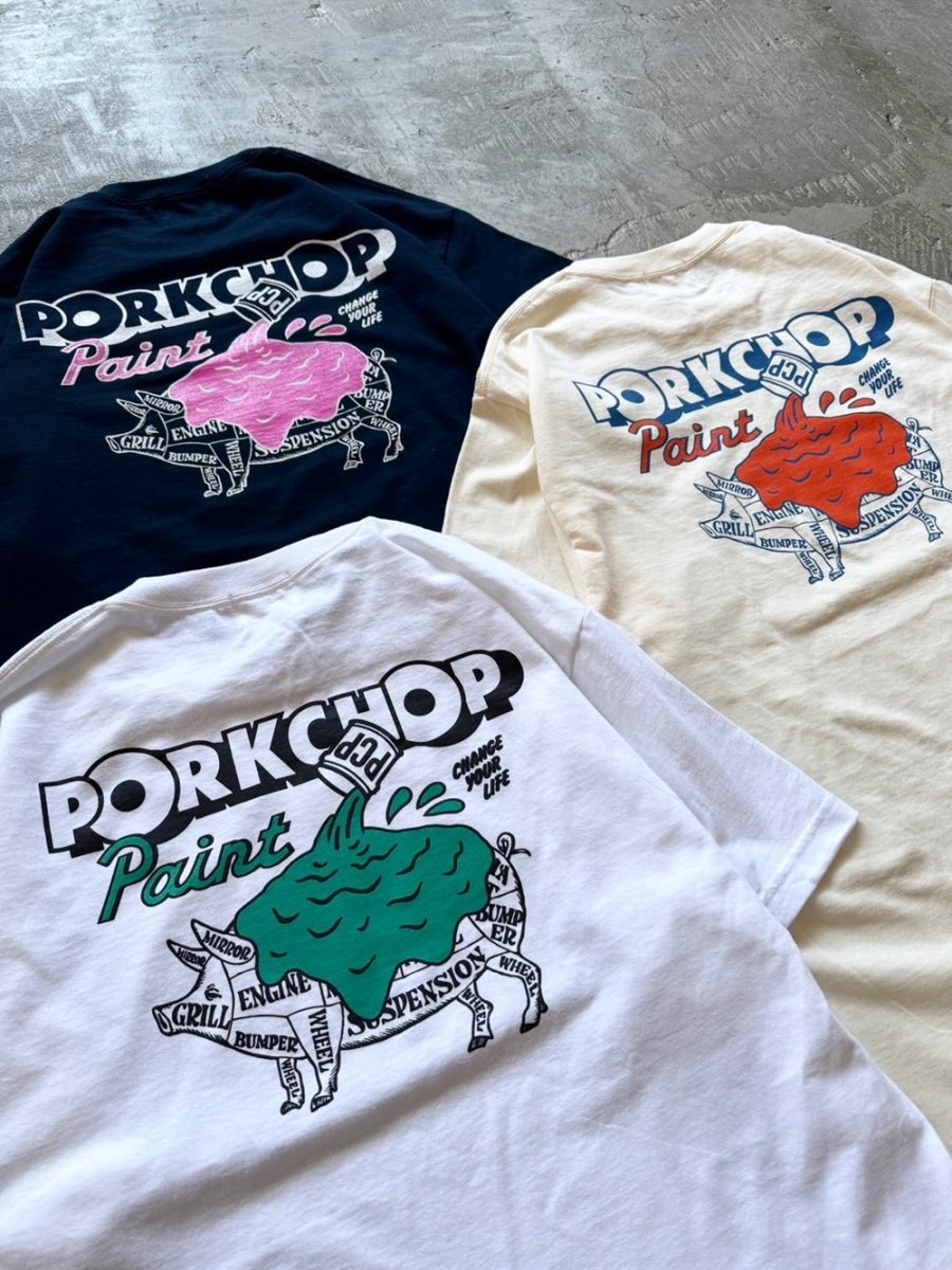画像6: PORKCHOP/PCP PORK TEE（NAVY）［PCPポークT-26春夏］ (6)