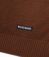 画像5: WACKO MARIA/KNIT OPEN COLLAR SHIRT（BROWN）［ニットオープンカラーシャツ-26春夏］ (5)