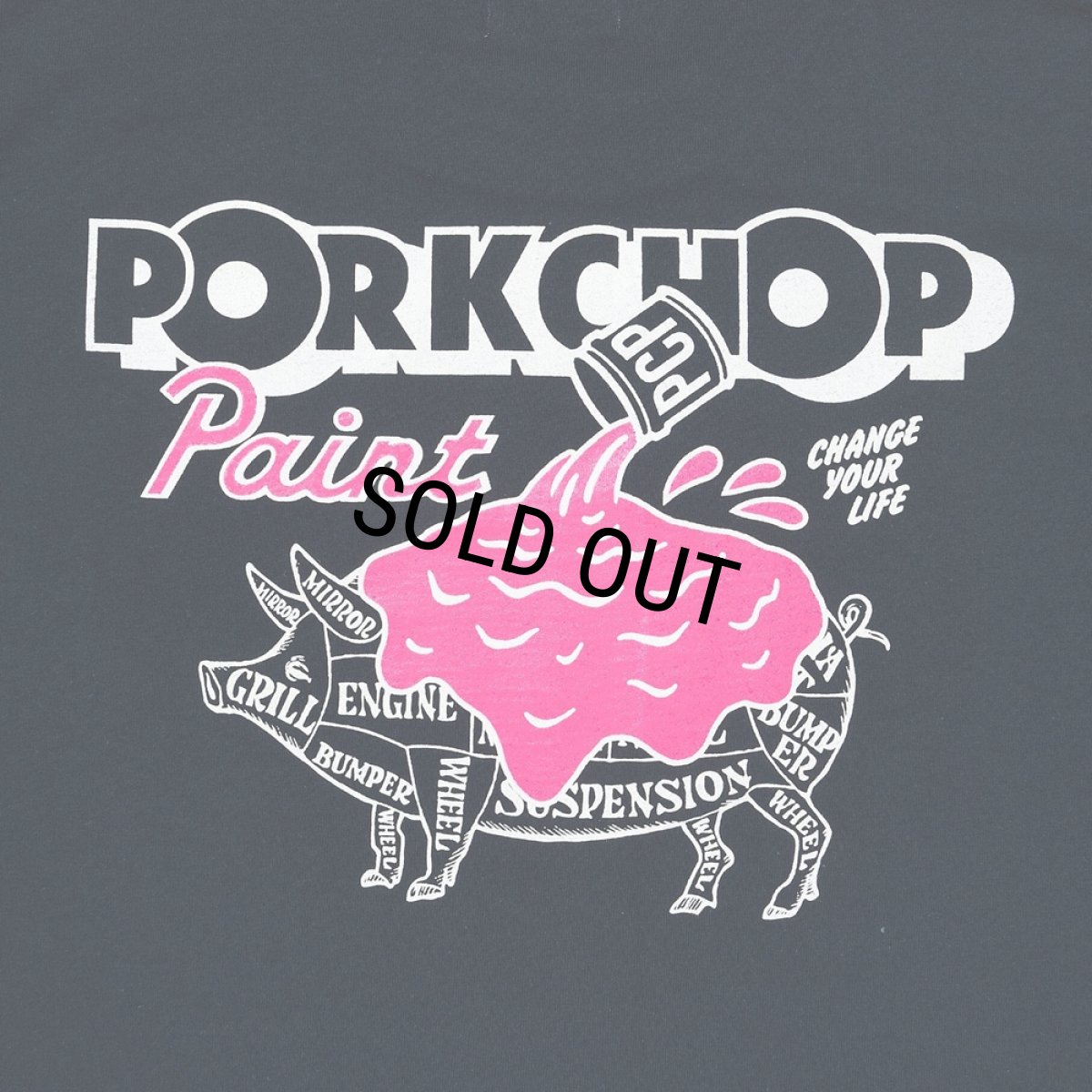 画像4: PORKCHOP/PCP PORK TEE（NAVY）［PCPポークT-26春夏］ (4)