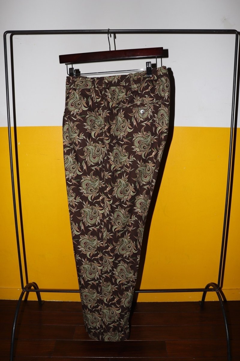 画像2: exodus brand/BUDS PAISLEY EASY PANTS（BROWN）［バッズペイズリーイージーパンツ-26春夏］ (2)