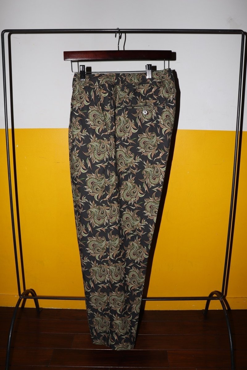 画像2: exodus brand/BUDS PAISLEY EASY PANTS（CHARCOAL）［バッズペイズリーイージーパンツ-26春夏］