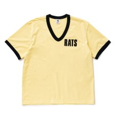 画像1: RATS/V-NECK TRIM TEE（YELLOW）［VネックトリムT-26春夏］ (1)
